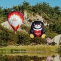 「高雄熊」熱氣球升空 月世界連假3天吸引4萬遊客朝聖