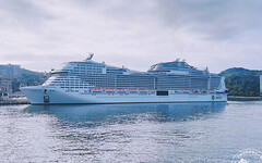 亞洲最大旗艦郵輪「榮耀號」以基隆港為母港，首航返港締造基隆港史上單航次最多載客量紀錄 - 旅遊經