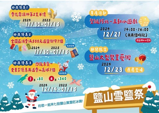 台南旅遊│6尺高超萌雪人登陸七股鹽山！體驗夢幻雪國之旅！