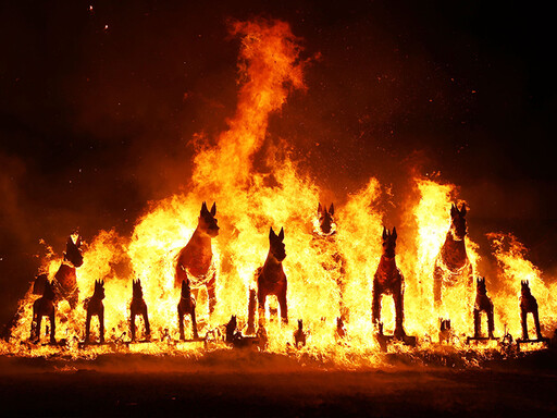 嘉義鹿草鄉年度元宵盛事！圓山宮火馬祭震撼登場！