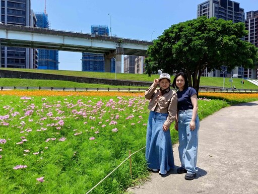 新北大都會公園花海大開!賞花免出遠門 捷運一到即拍好風景