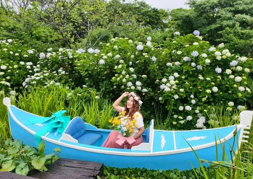 端午就衝竹子湖!仿古烏篷船x繡球花海 「花與樹」美翻今夏