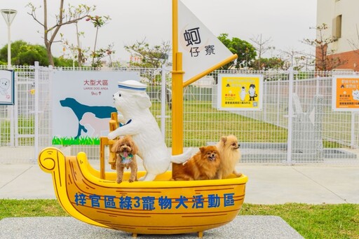 毛孩專屬草地+海景夕陽!高雄梓官「綠3」寵物新景點開箱!