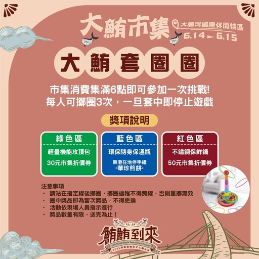 屏東大鮪市集本周登場!食魚DIY、雜耍火舞、海上煙火嗨翻天