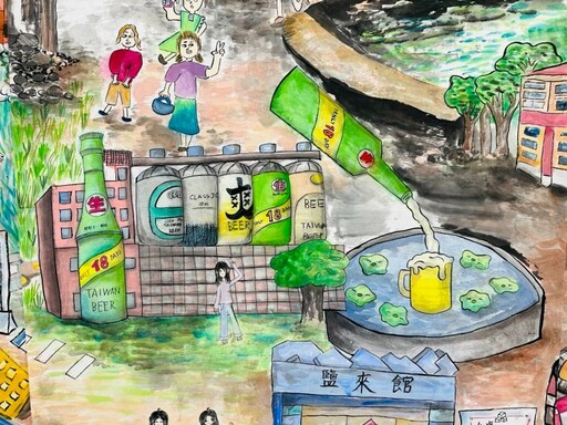 苗栗童畫展覽!學子攜手以"杉"之名 水墨暈染貓裏人文與山川