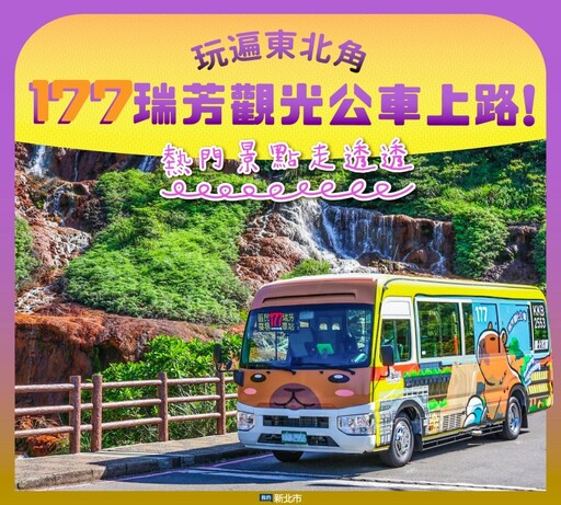 公車也能萌翻天!新北177瑞芳觀光公車帶你走訪黃金山海線