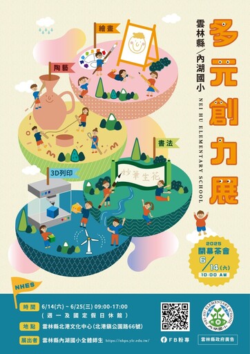 雲林內湖國小創力展│ 陶藝與畫筆說故事 純真視角創意無限