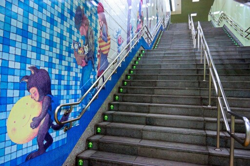台北捷運驚喜亮點!「幾米彩繪南港站」成創意打卡新地標!