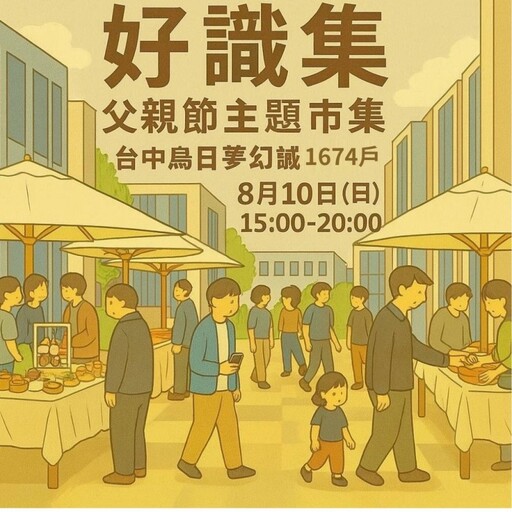 台中父親節主題市集登場！烏日夢幻城週末限定熱鬧開張！
