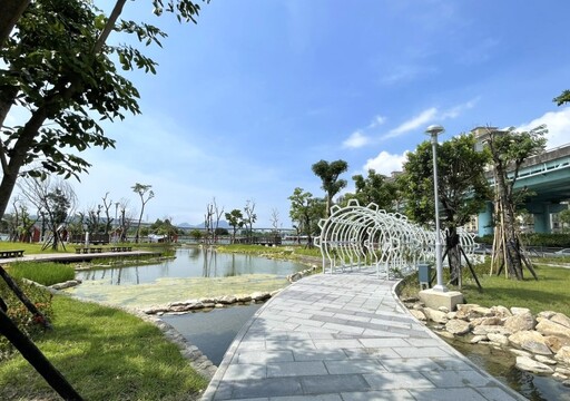 新北新景點!塭仔圳中環公園開放 打造市區極佳親子休憩場域