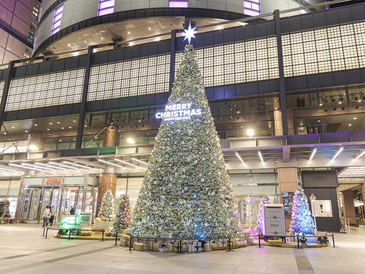 台中絕美耶誕地標！12米雪花耶誕樹超吸睛 燈海銀河浪漫加倍