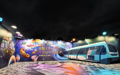 新北燈會壯觀開展 捷運局主題彩繪地景引爆熱潮 民眾體驗列車穿越奇幻之旅