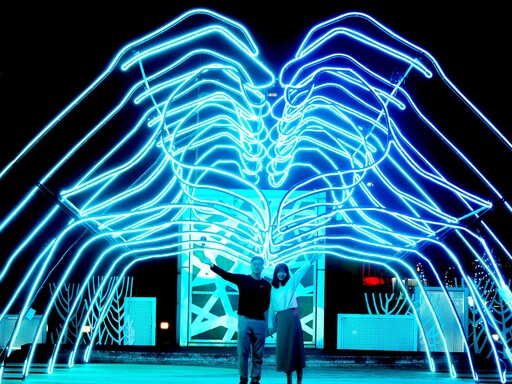 新莊中港大排光雕展3/1點燃浪漫 百萬LED燈打造戀愛氛圍 LUXY BOYZ激光秀助興