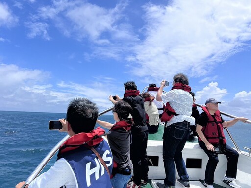 日本在台協會應援花蓮 欣賞鯨豚美景 期盼花蓮早日康復
