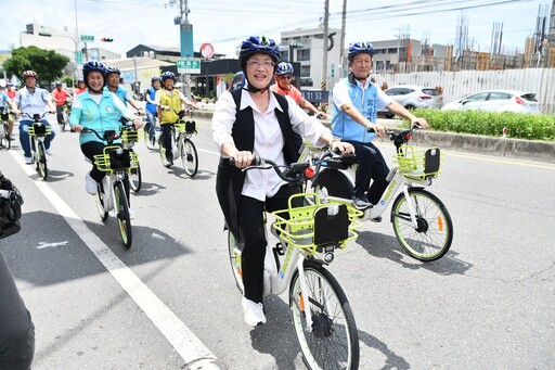 影音/打造無縫多元公共運輸環境 田中鎮正式啟用MOOVO公共自行車