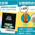 宜蘭國際綠色影展好片好禮多 10/12開映就有好米、爆米花、冷熱飲限量送