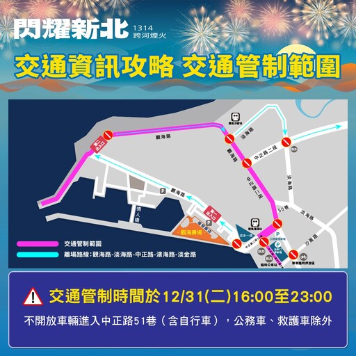 新北跨年煙火規模歷年最大 12/31共迎新年演唱會狂歡登場 交通攻略一次看