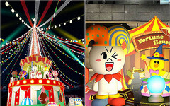 新北歡樂耶誕城11月中旬將至 周邊台北新板希爾頓 以「巨型迪斯可球」一起閃耀耶誕城!