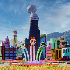 新社花海暨台中國際花毯節 史上最大主花毯 + 飛天小女警主題裝置是最大亮點