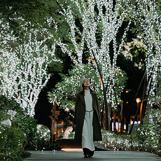 勤美草悟聖誕村開村 下雪的聖誕樹，250米長「光之道」超浪漫