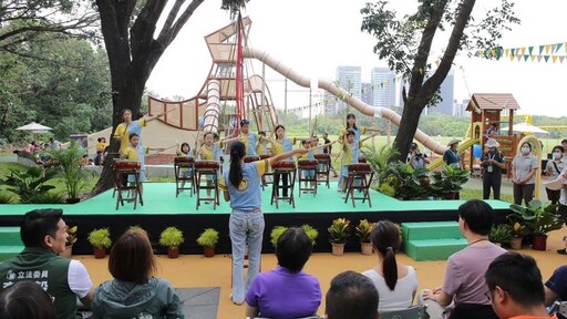 高雄都會公園共融遊戲場啟用 孩子與自然共舞的歡樂新天地