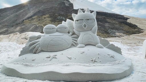 2023 一見雙雕藝術季聯名三麗鷗！Kitty、蛋黃哥造型鹽雕可愛亮相