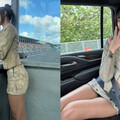 Lisa登F1賽車場化身「最辣揮旗手」！身上行頭曝光原來穿的是「Acne Studios」的牛仔外套&牛仔裙！