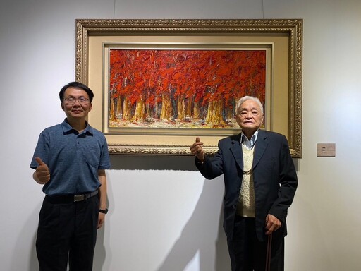 影音／愛心畫家柳清松作品回顧展 在彰化生活美學館登場