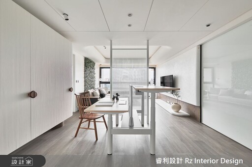 21坪3房透過精湛的設計，創造和諧、有機、能讓人放鬆呼吸的居家場域