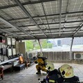 高市消防局第二大隊進行太陽能搶救演練 確保人員安全