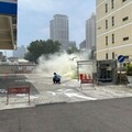 高雄Gogoro換電站突傳巨響爆炸起火 加油站員工驚嚇：非常恐怖